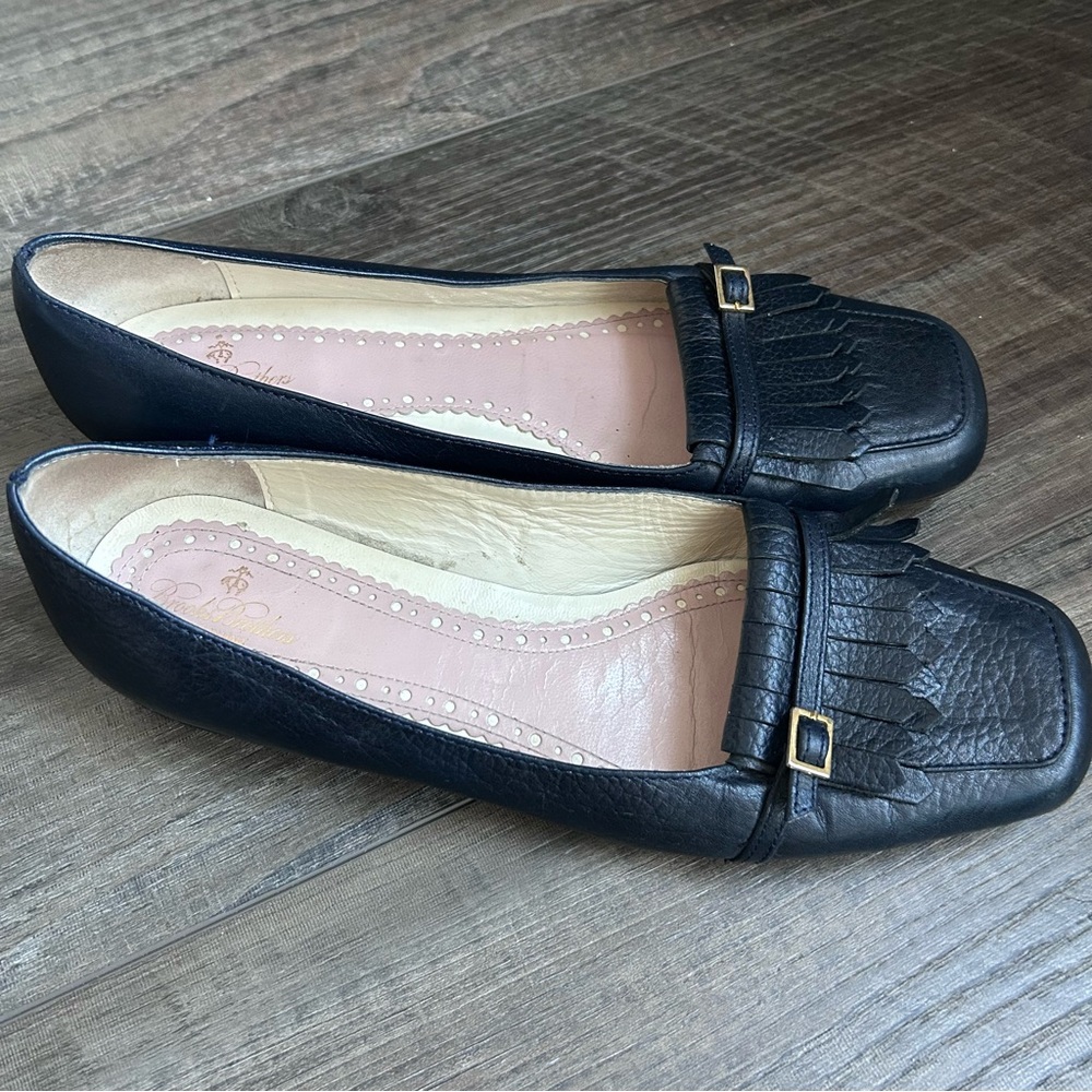 Brooks Brothers Dark Navy Blue Leather Loafers Women’s Size 8½ - Picture 4 of 12